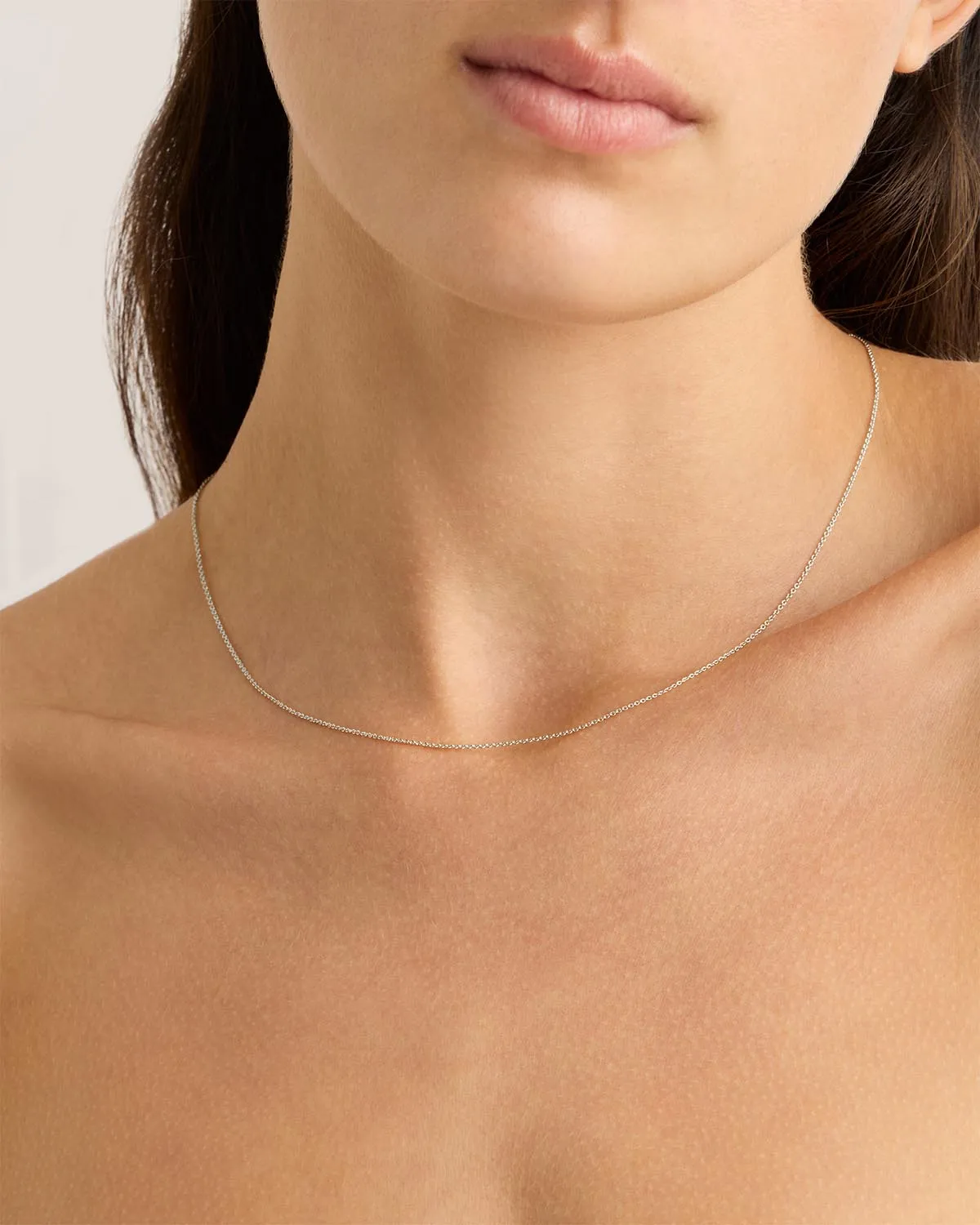 Sterling Silver 18" Fine Rolo Chain Necklace Bycharlotte