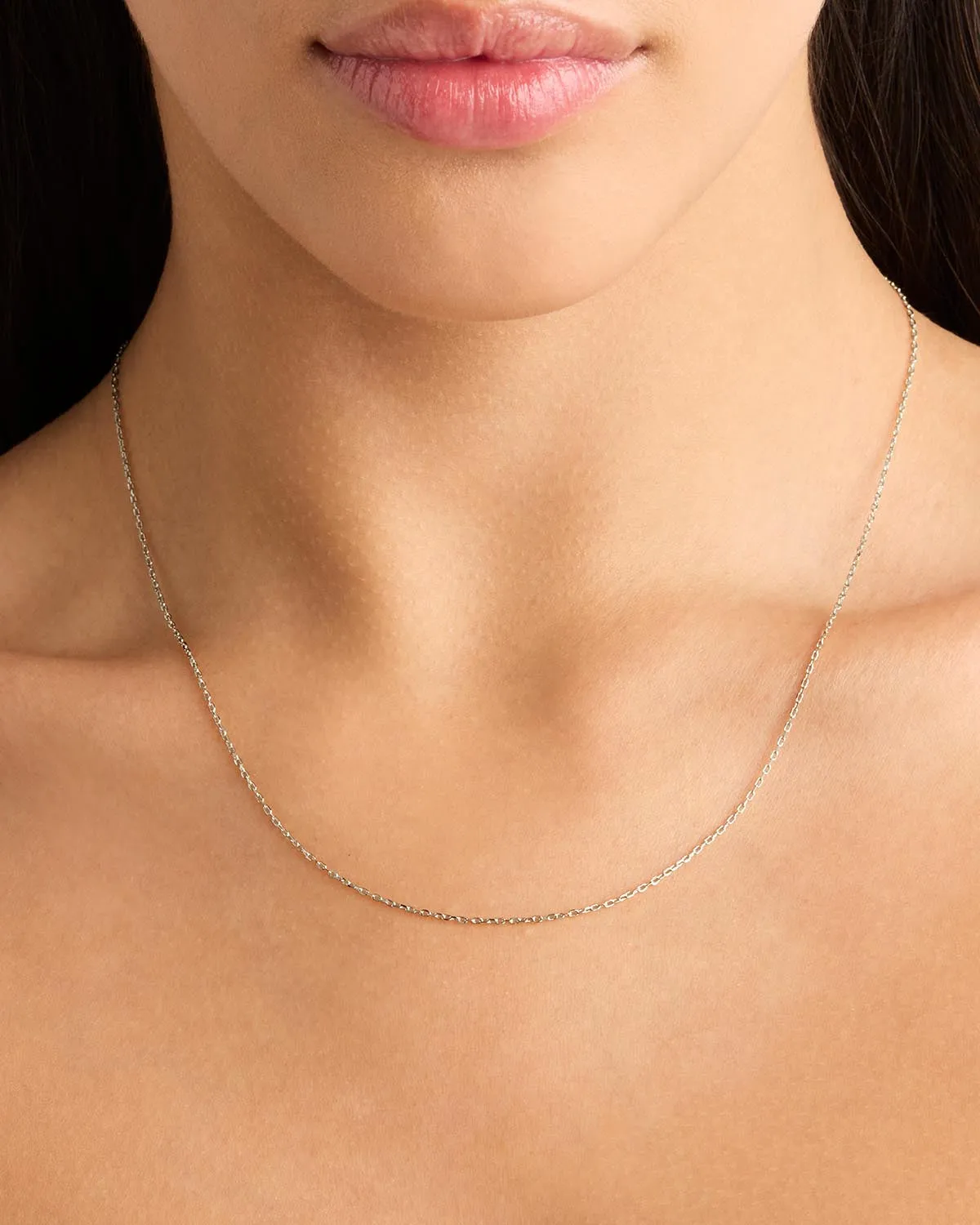 Sterling Silver 18" Signature Chain Necklace Bycharlotte
