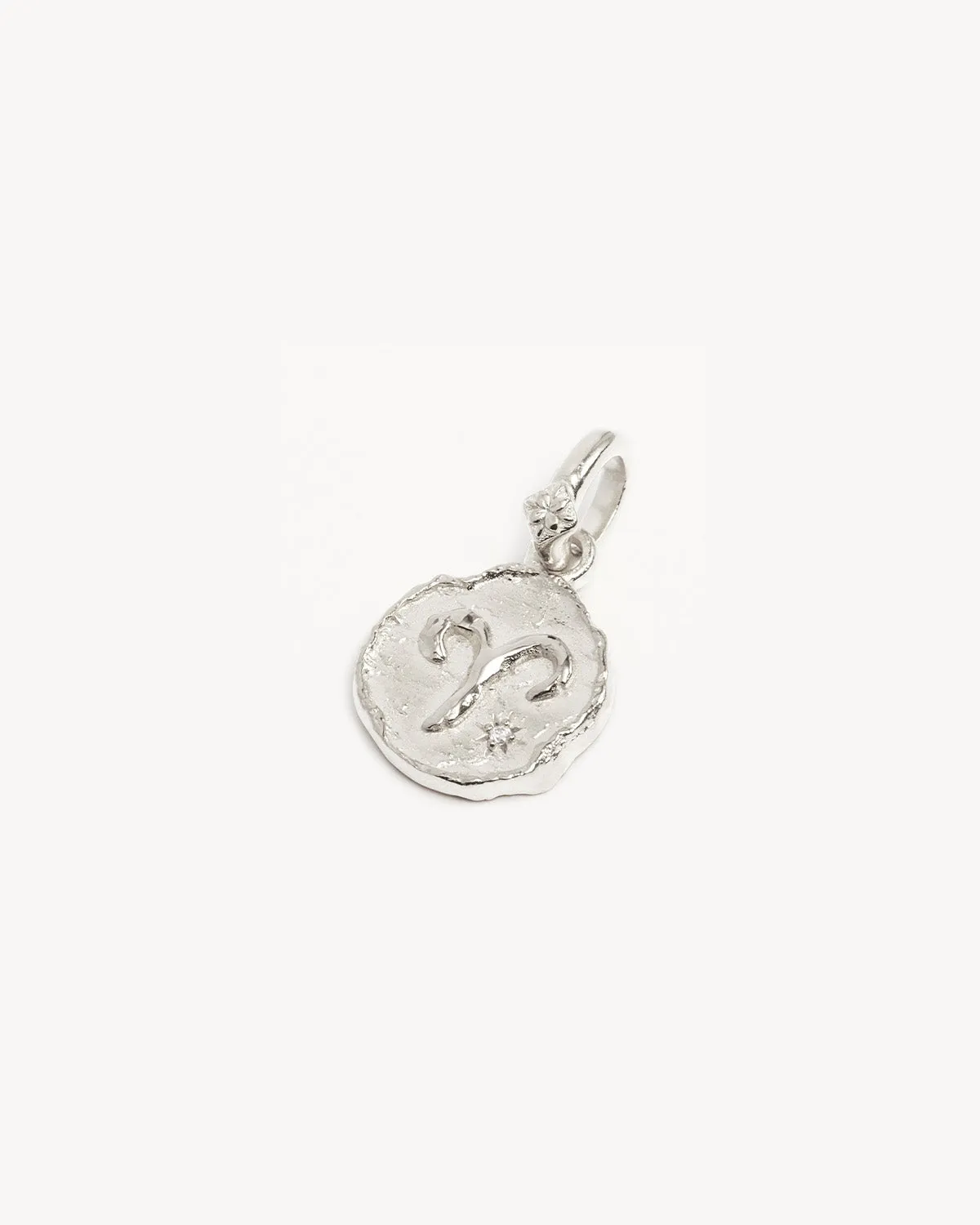 Sterling Silver Cosmic Love Zodiac Annex Link Pendant - Aries Bycharlotte