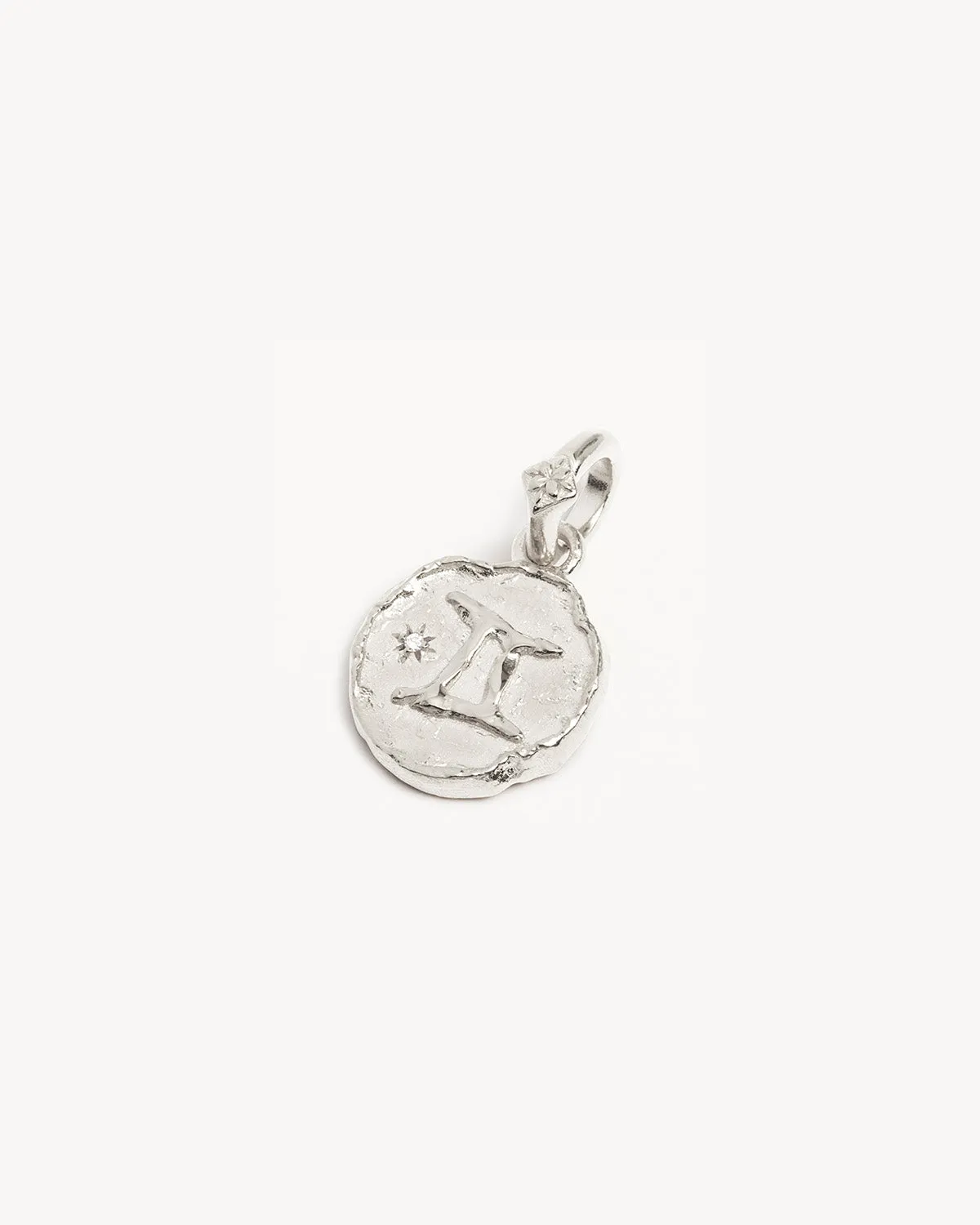 Sterling Silver Cosmic Love Zodiac Annex Link Pendant - Gemini Bycharlotte
