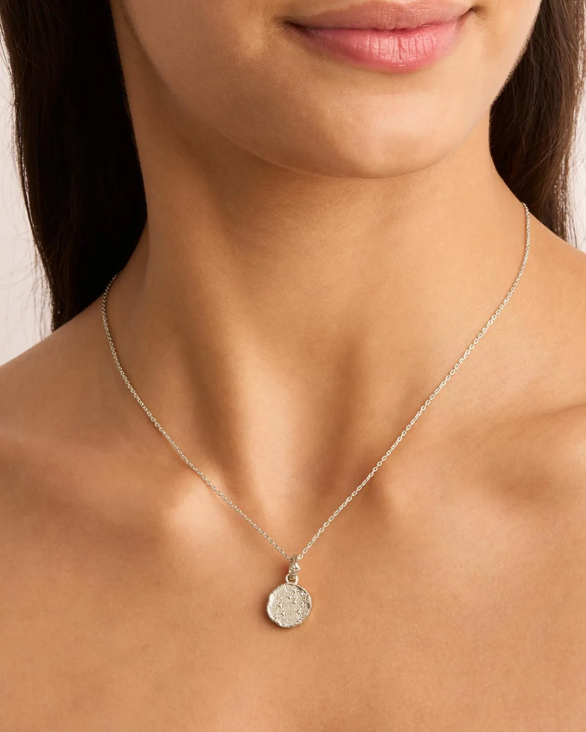Sterling Silver Cosmic Love Zodiac Annex Link Pendant - Leo Bycharlotte