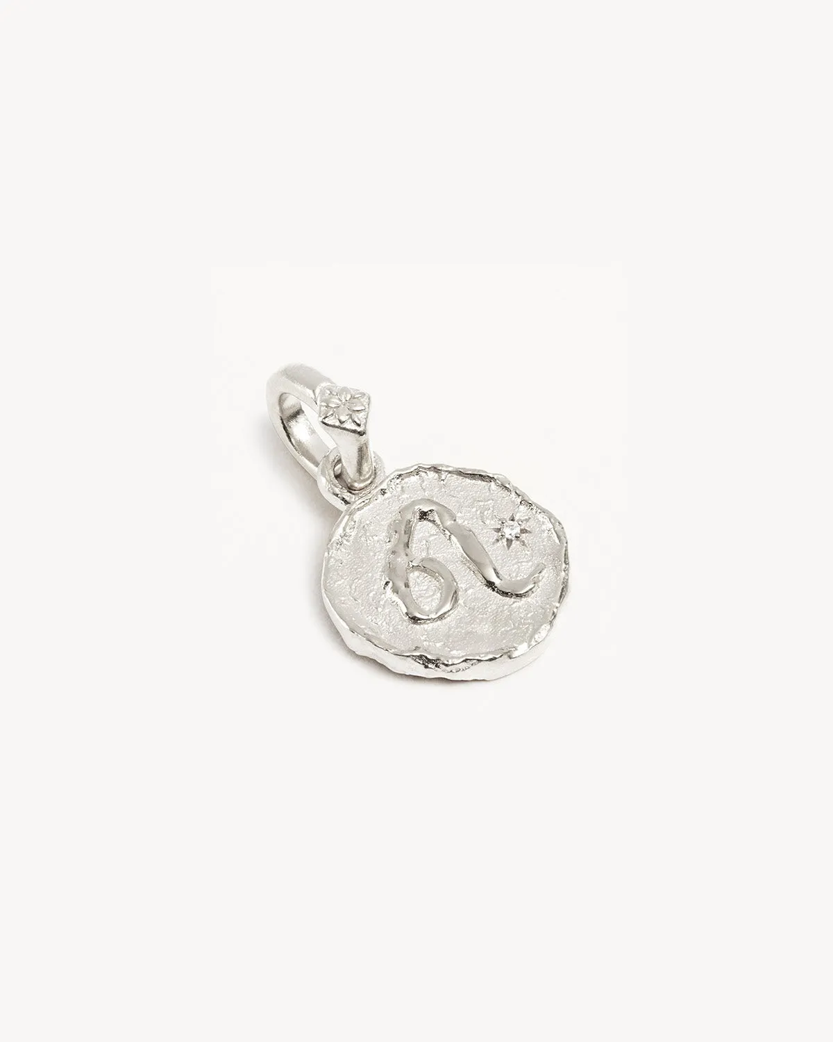Sterling Silver Cosmic Love Zodiac Annex Link Pendant - Leo Bycharlotte