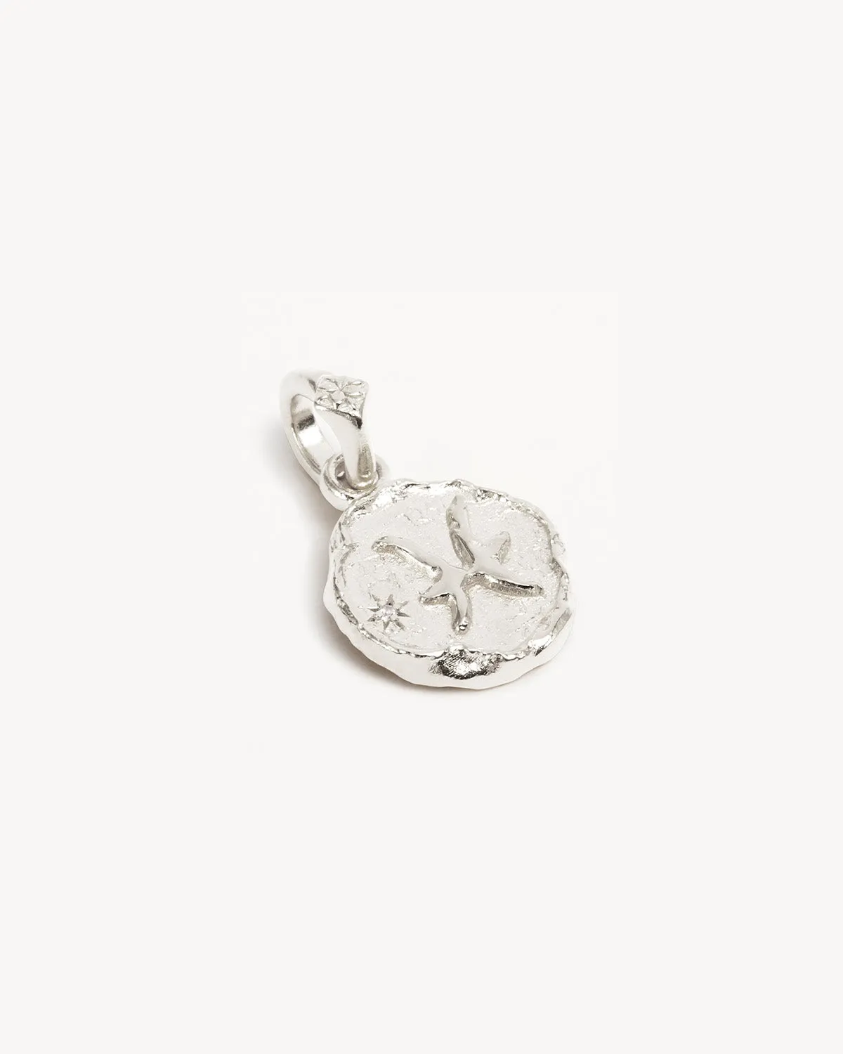 Sterling Silver Cosmic Love Zodiac Annex Link Pendant - Pisces Bycharlotte