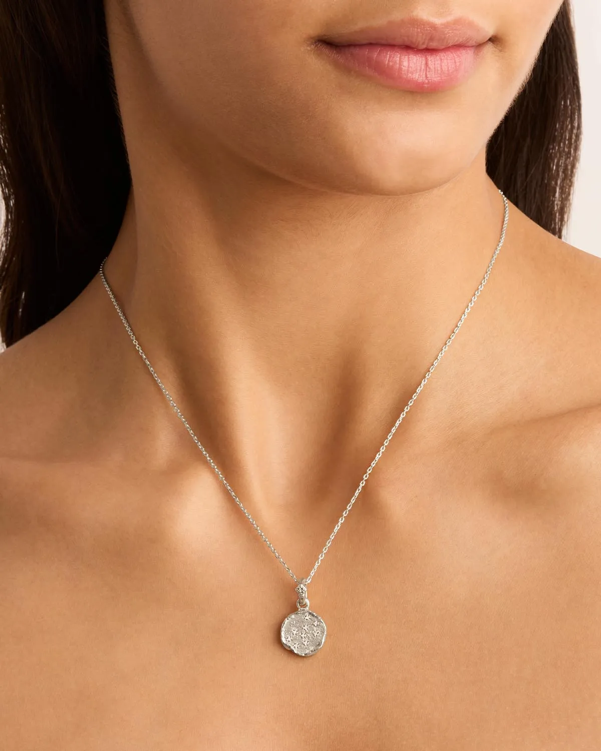 Sterling Silver Cosmic Love Zodiac Annex Link Pendant - Scorpio Bycharlotte