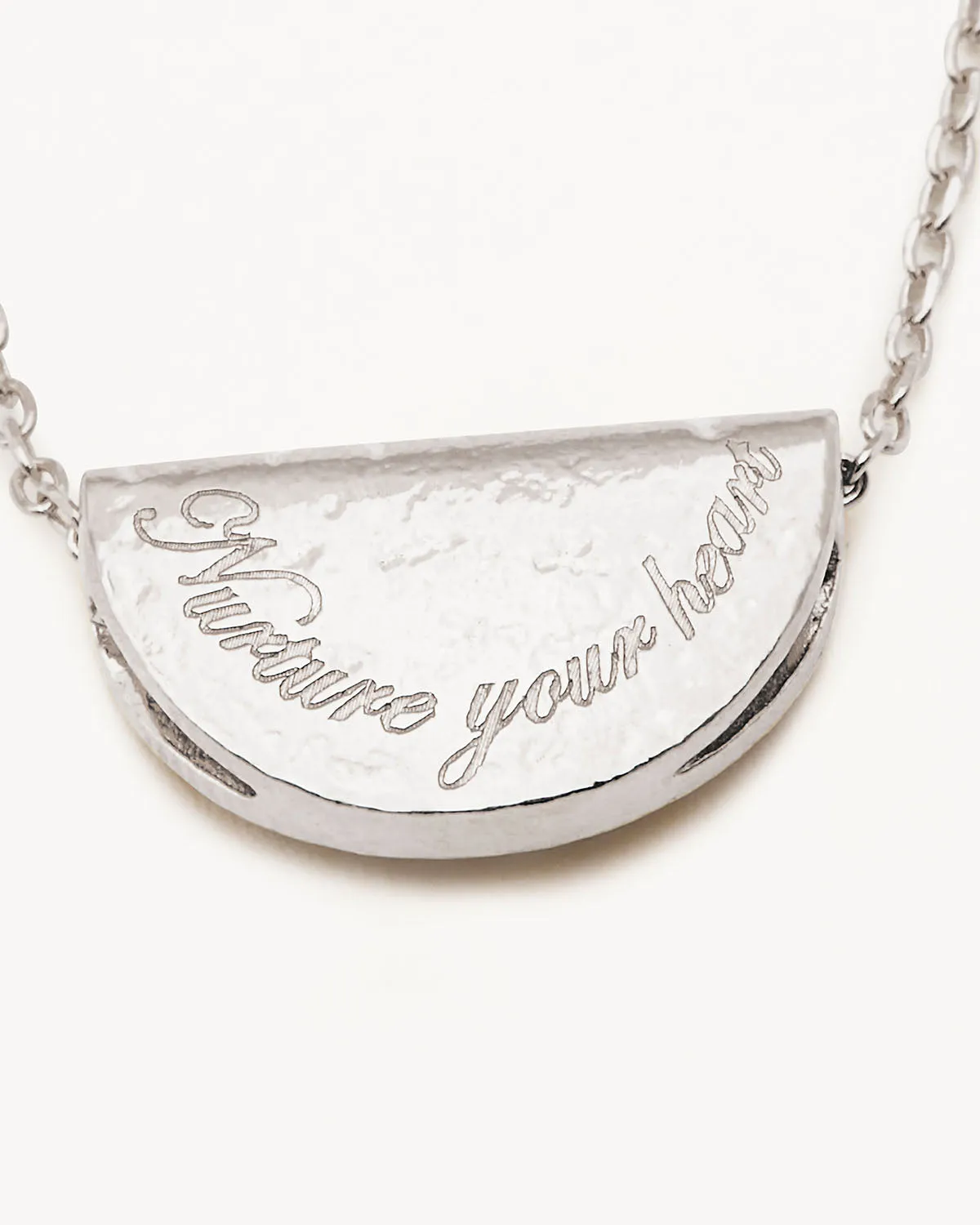 Sterling Silver Lotus Birthstone Necklace - May - Emerald Bycharlotte