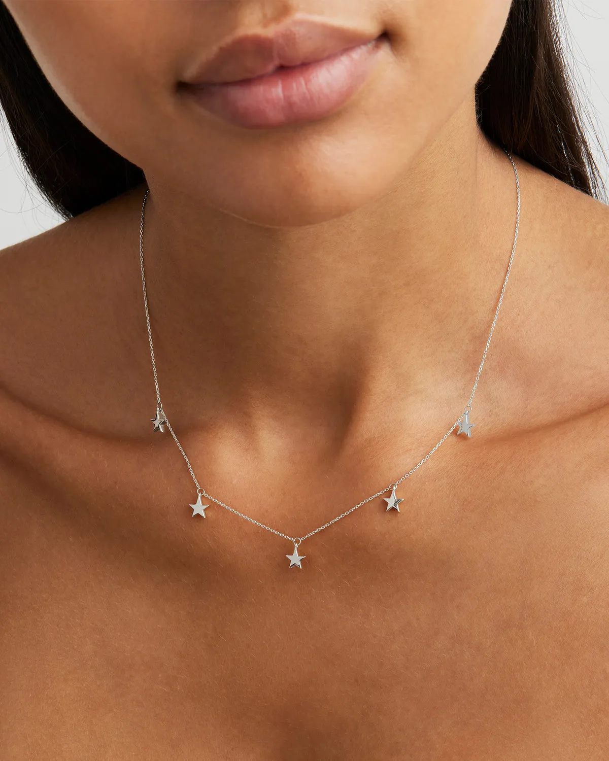 Sterling Silver Star Bright Necklace Bycharlotte
