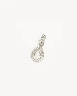 Sterling Silver With Love Birthstone Annex Link Pendant - June Bycharlotte