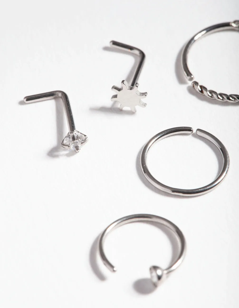 Surgical Steel Sun Twist Nose Jewellery Pack