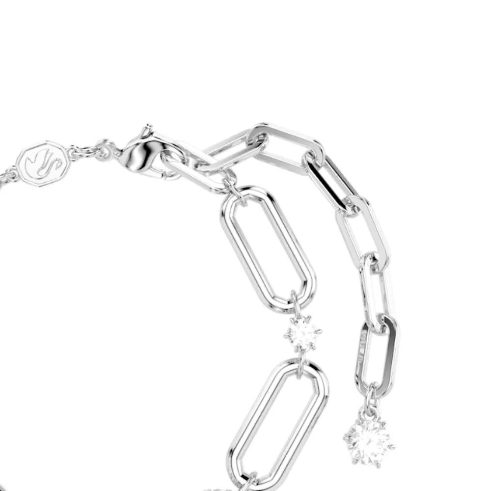 Swarovski Constella Bracelet White, Rhodium plated