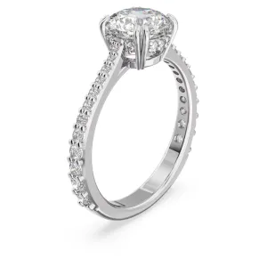 Swarovski Constella Cocktail Ring Princess cut Pavé White Rhodium plated  52