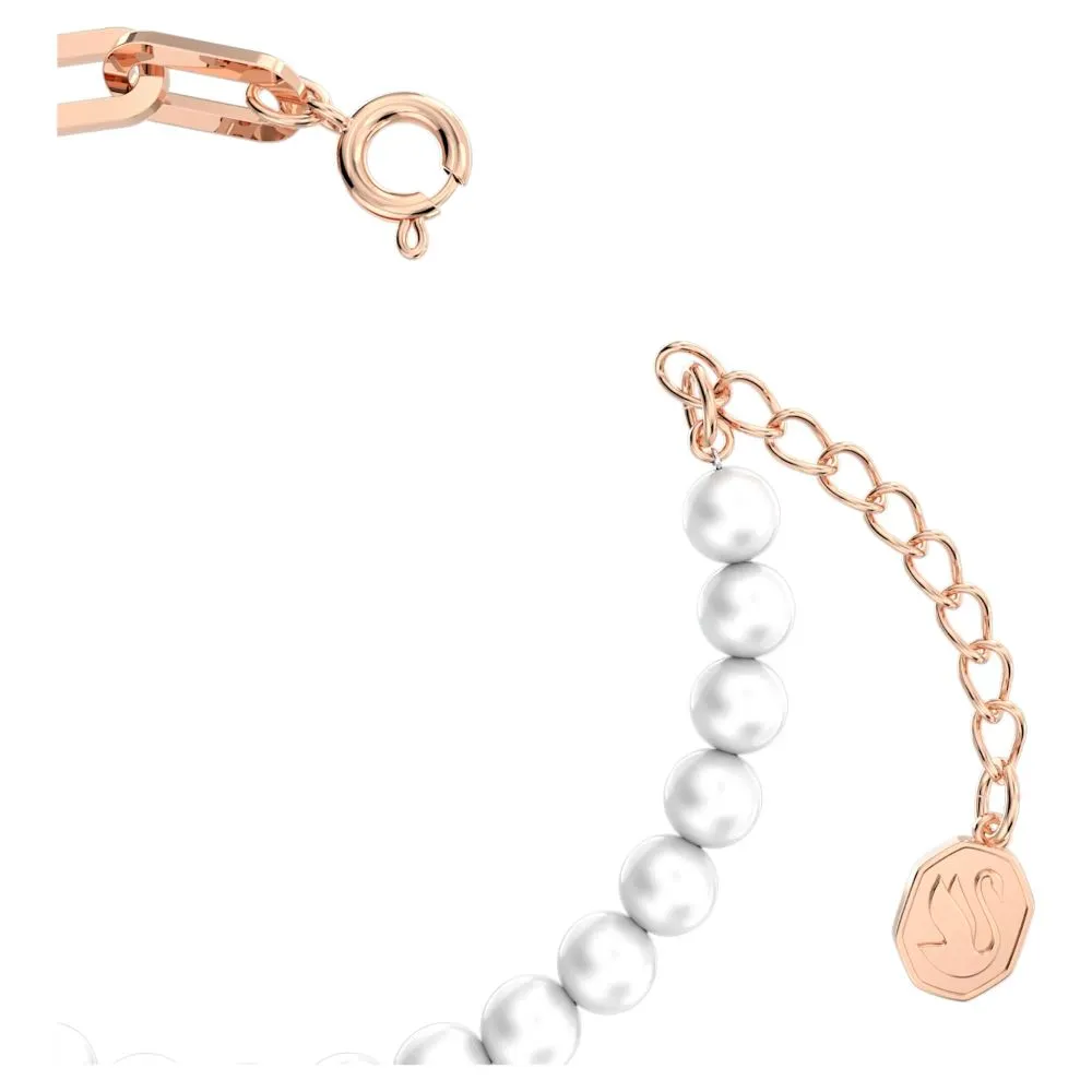 Swarovski Stella Bracelet Crystal pearls Star White Rose gold-tone plated  MEDIUM