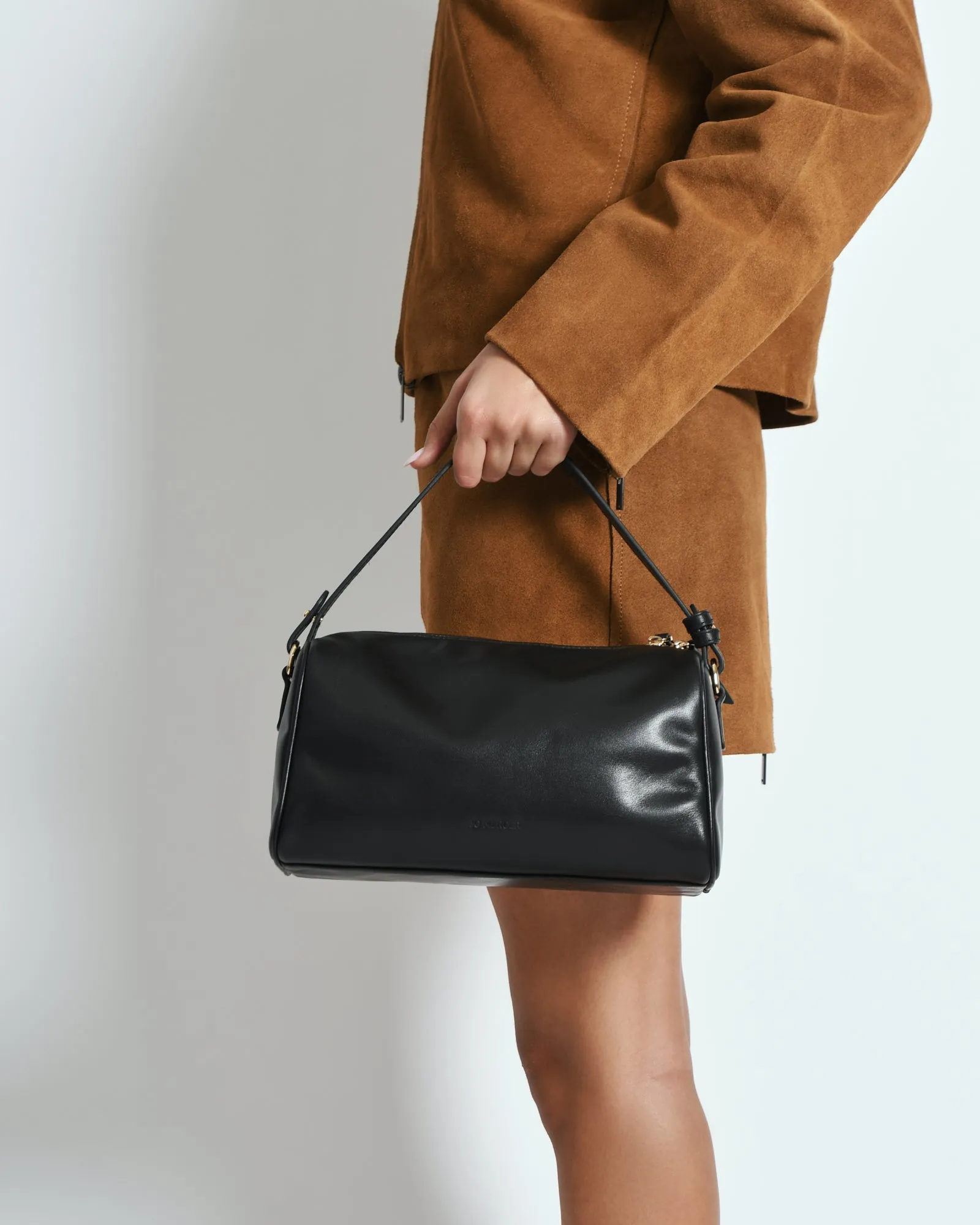 SYLVIE CROSSBODY BAG BLACK LEATHER Jo Mercer