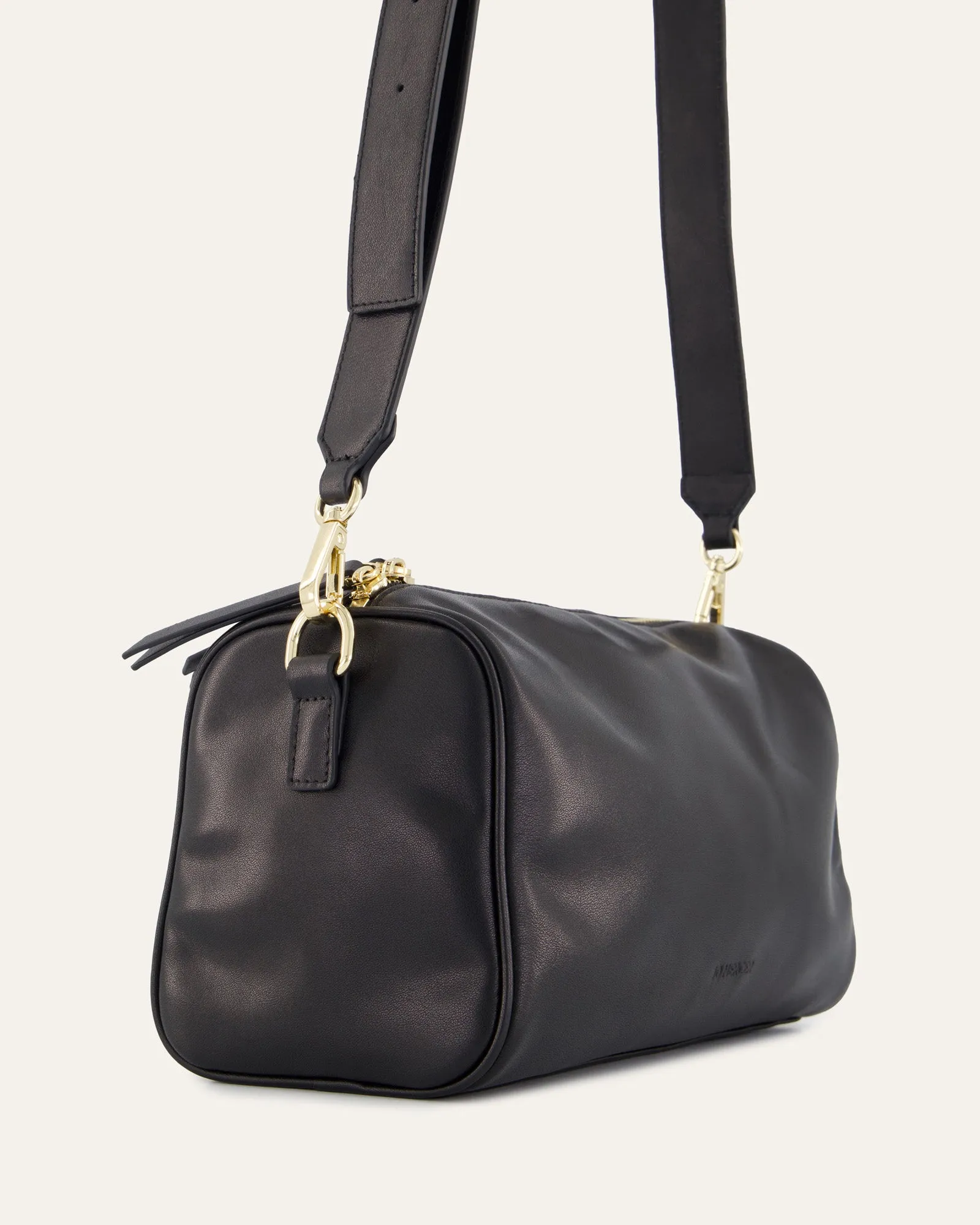 SYLVIE CROSSBODY BAG BLACK LEATHER Jo Mercer
