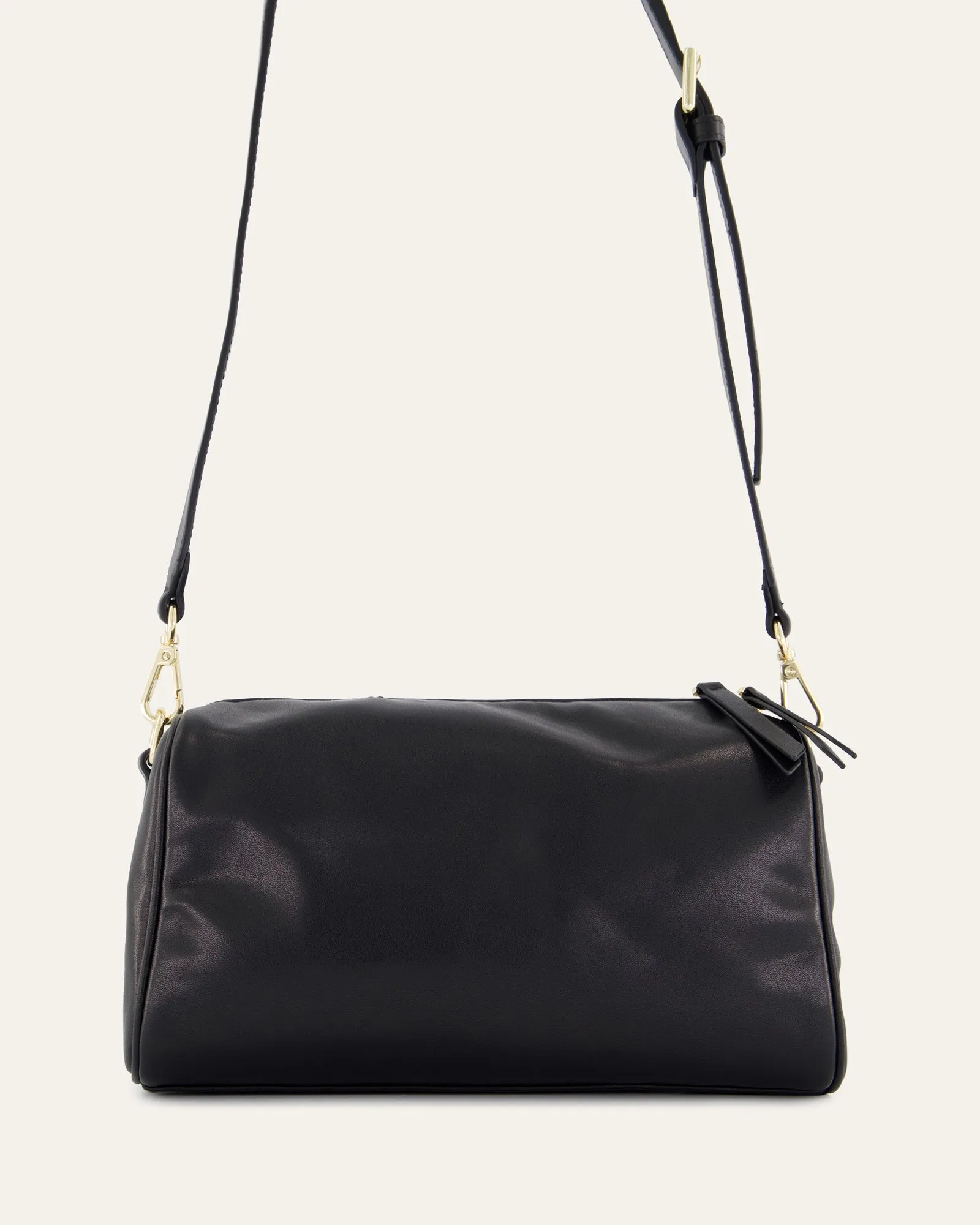 SYLVIE CROSSBODY BAG BLACK LEATHER Jo Mercer