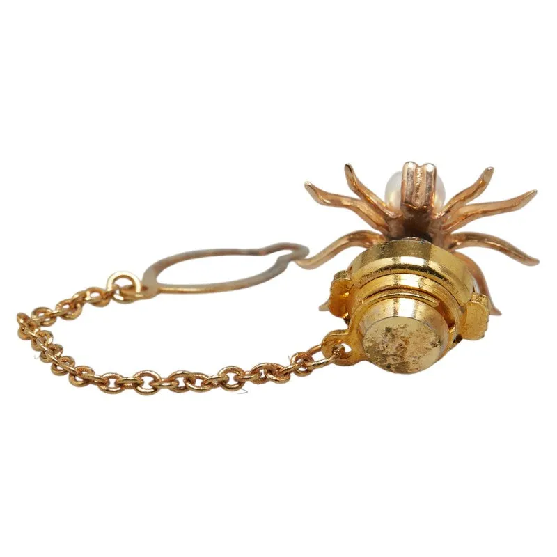 Tasaki K14YG Yellow Gold Spider Motif Tie Pin Brooch