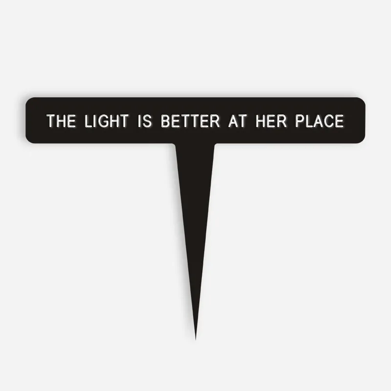 THE LIGHT IS BETTER AT HER PLACE Caption