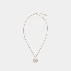 The Pave Tote Necklace - Marc Jacobs - Metal - Silver