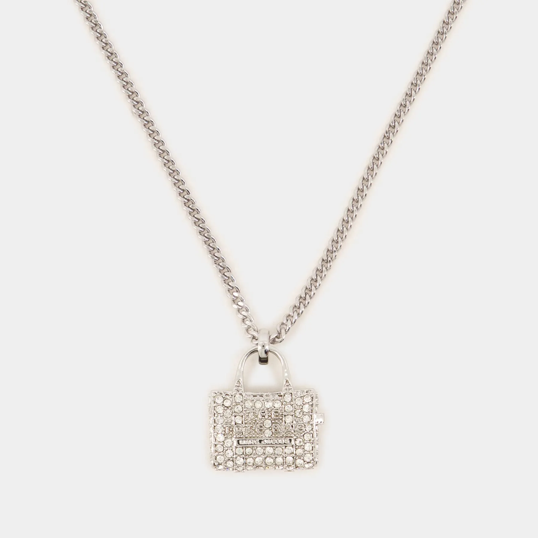The Pave Tote Necklace - Marc Jacobs - Metal - Silver