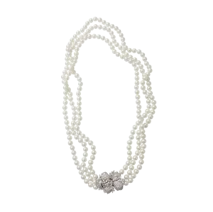 Three Strand Pearl Necklace