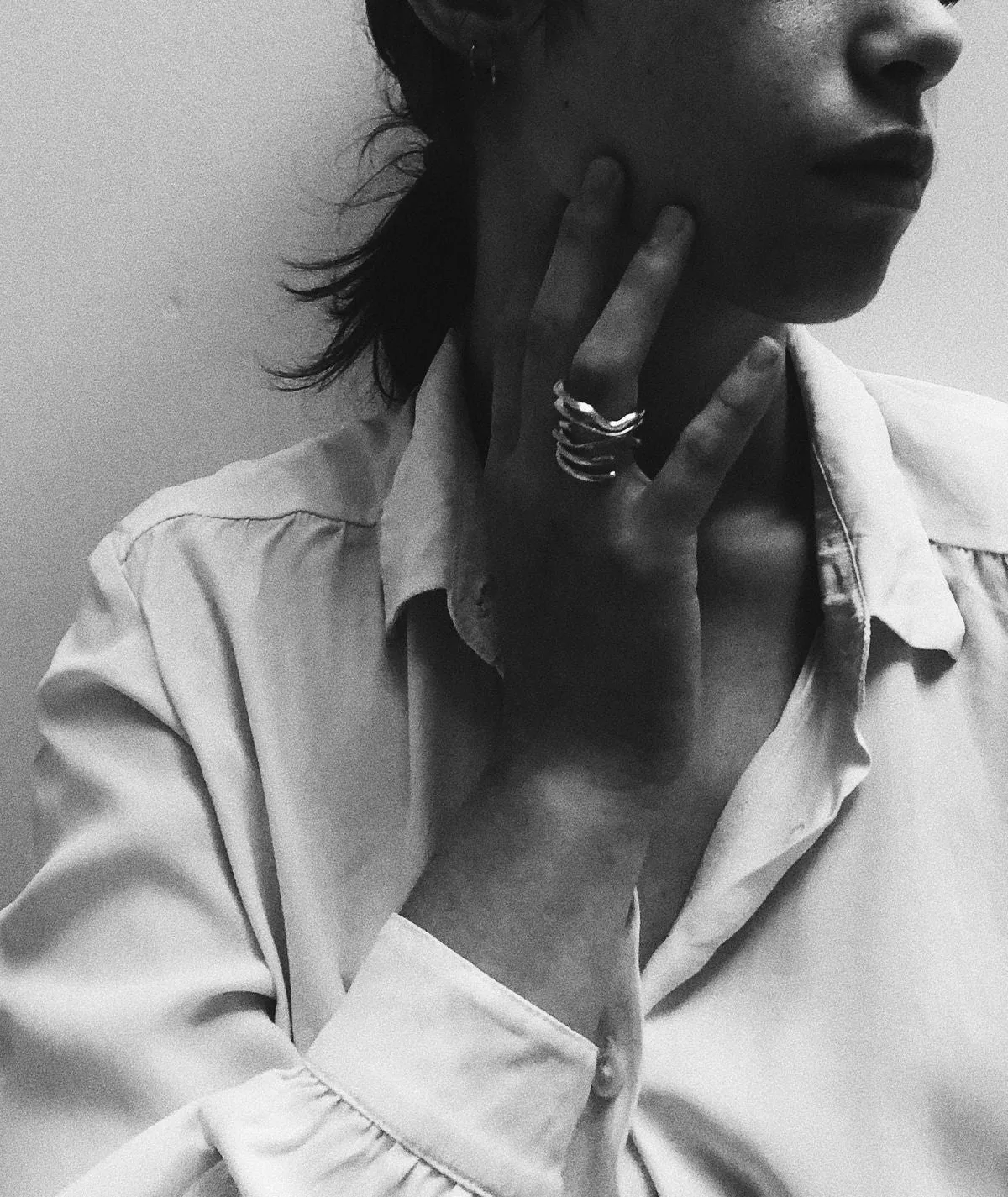 Tide 05 Silver Ring