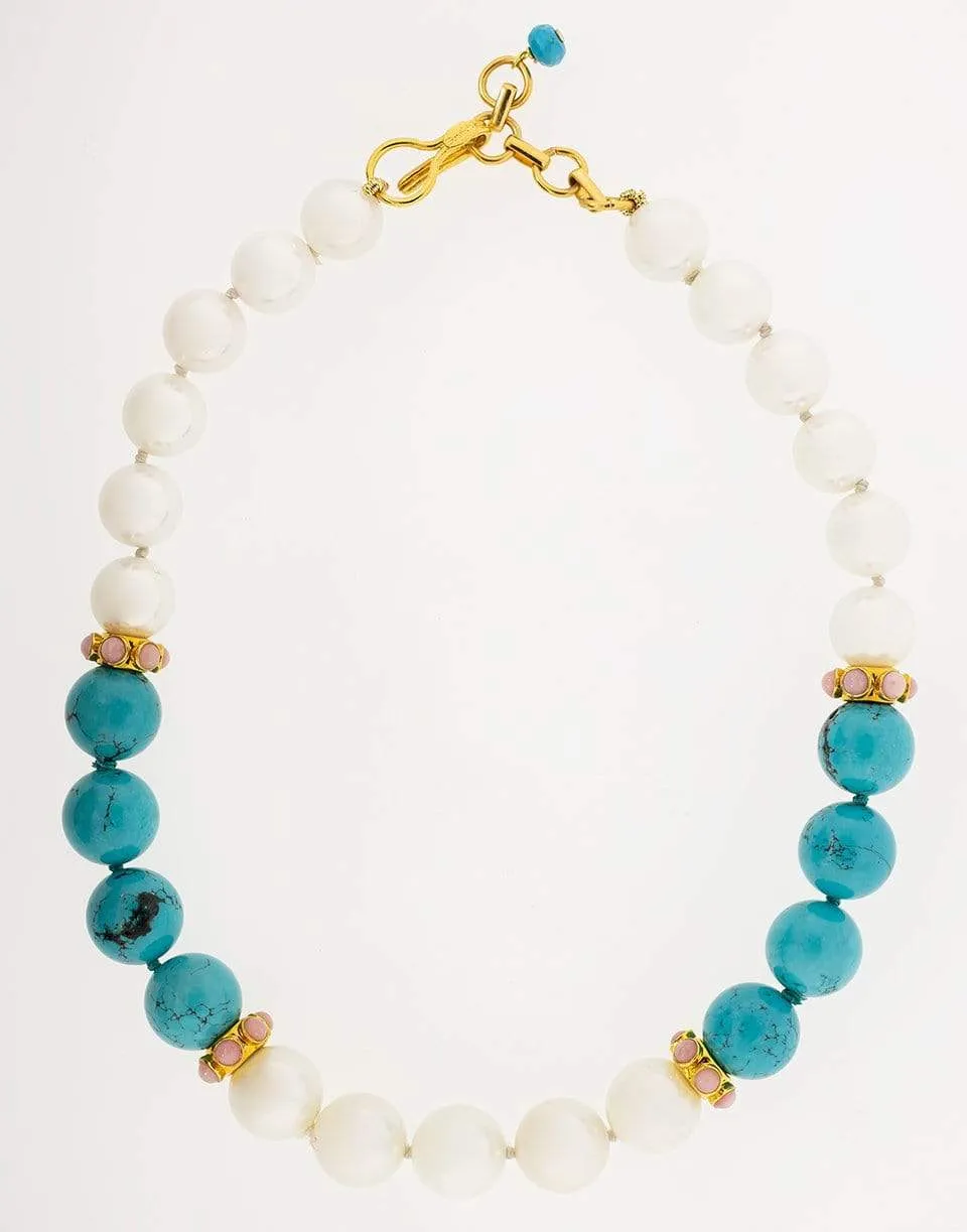 Turquoise Pearl Necklace