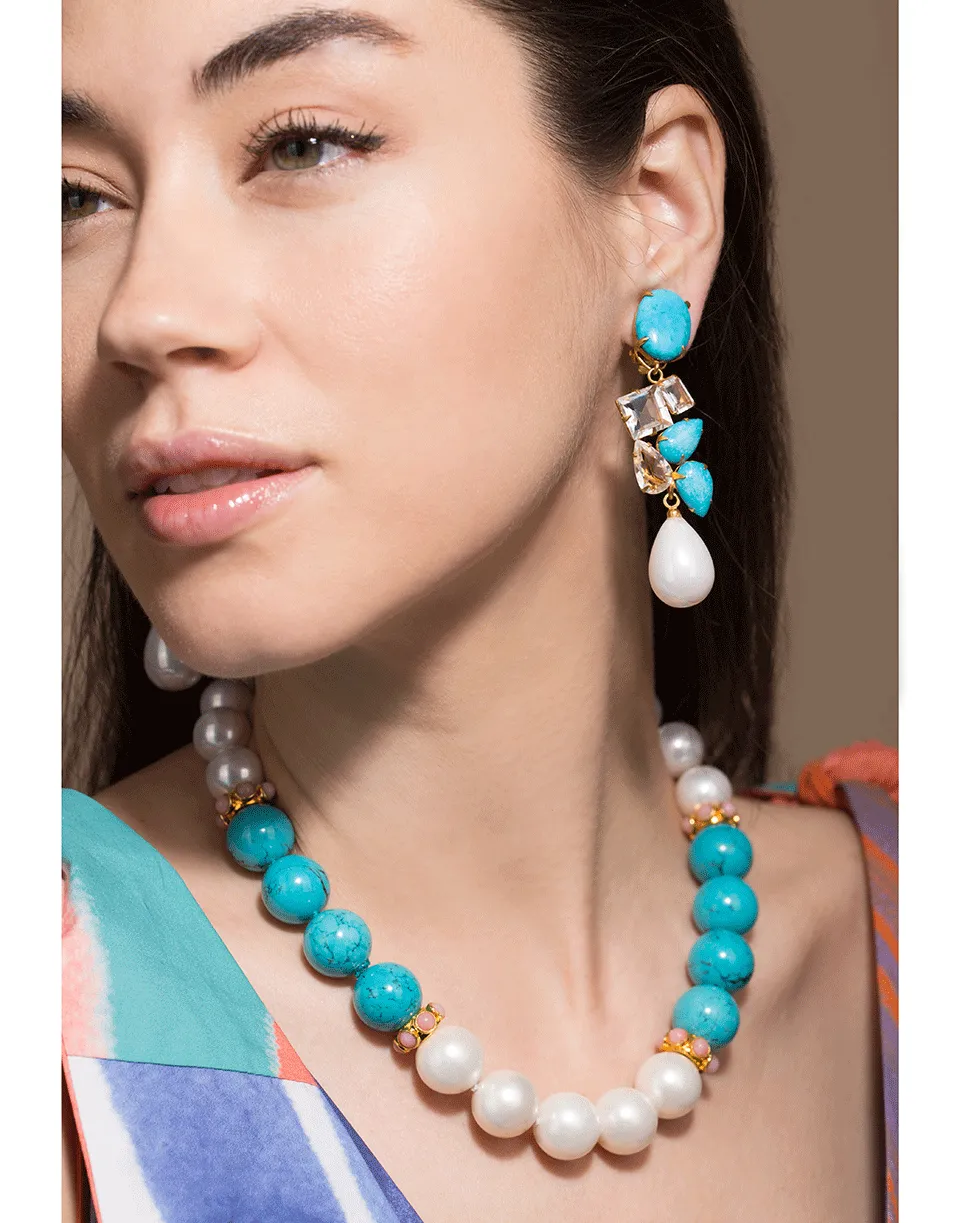 Turquoise Pearl Necklace