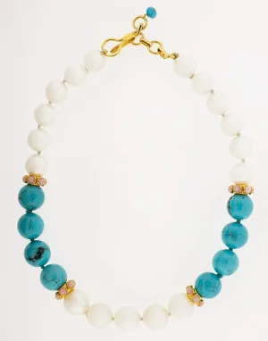 Turquoise Pearl Necklace