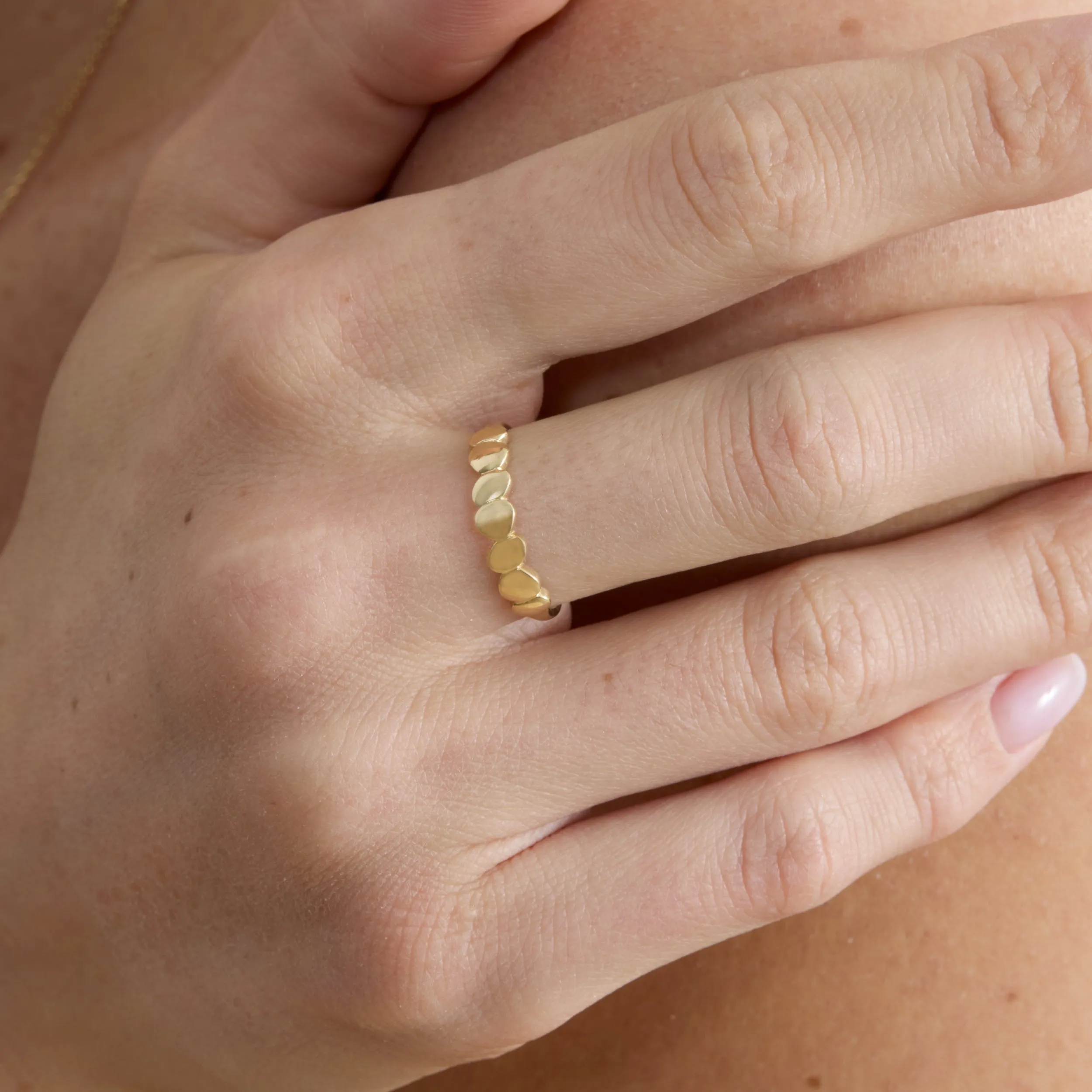 Unique Gold Bubble Ring, April SARAHELISE