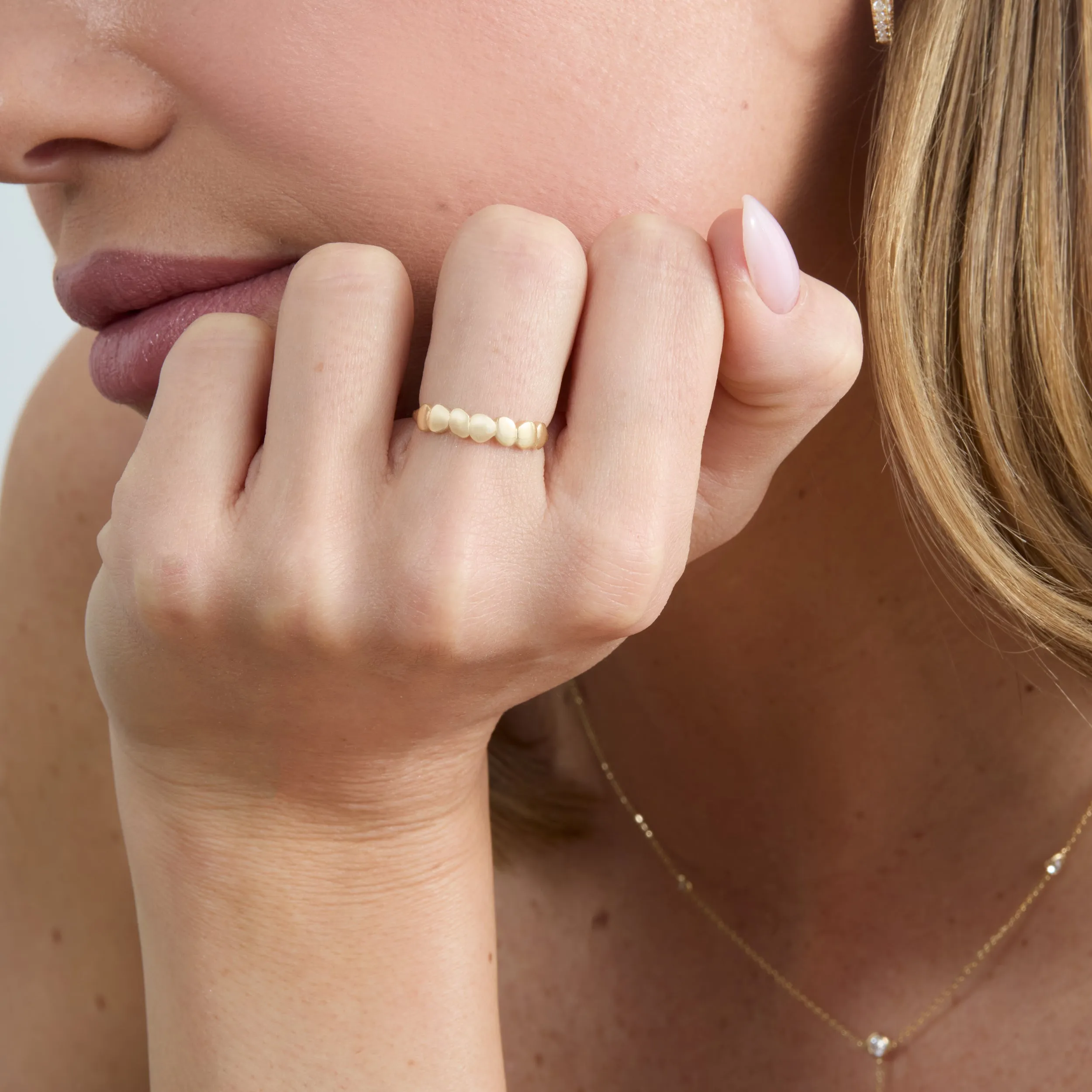 Unique Gold Bubble Ring, April SARAHELISE