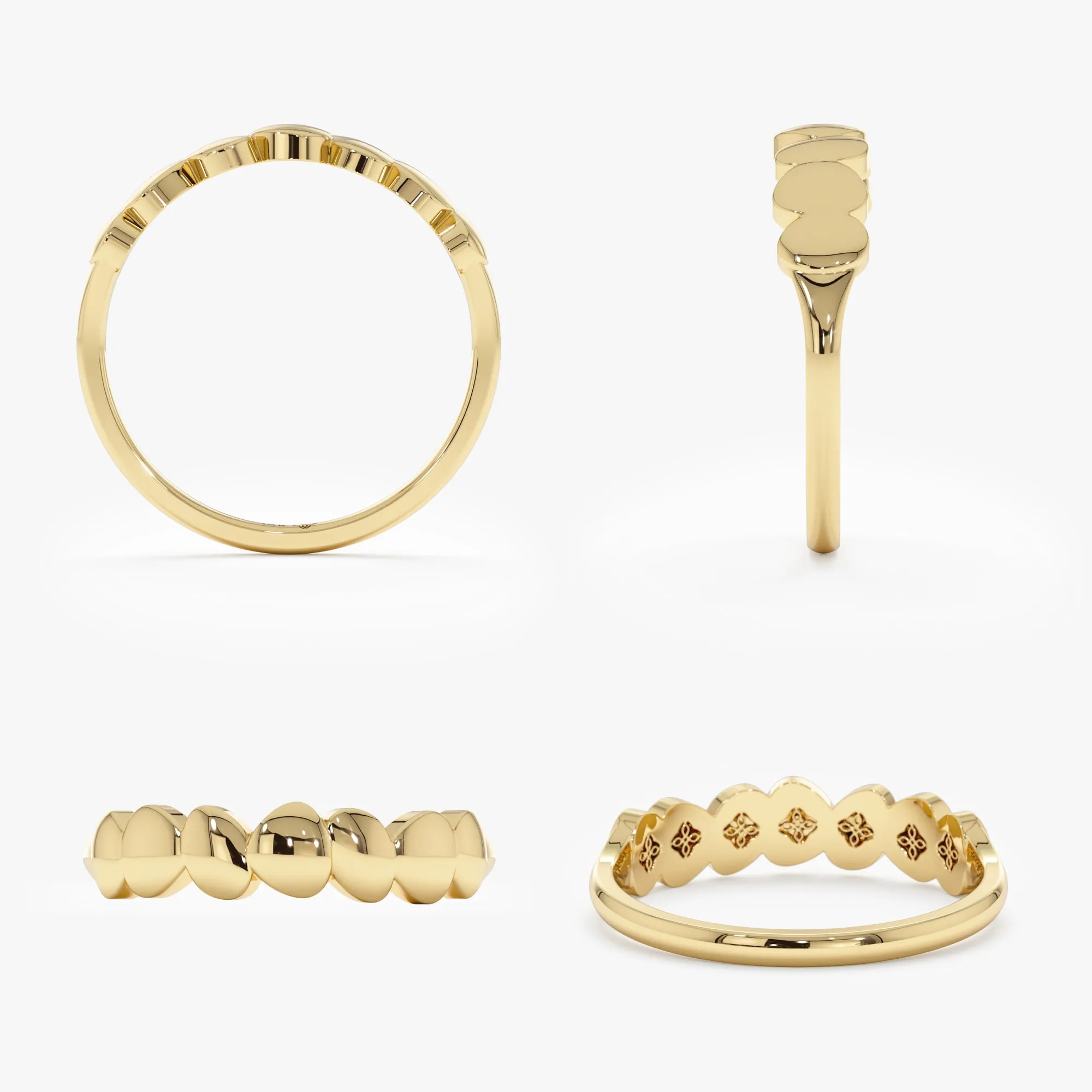 Unique Gold Bubble Ring, April SARAHELISE