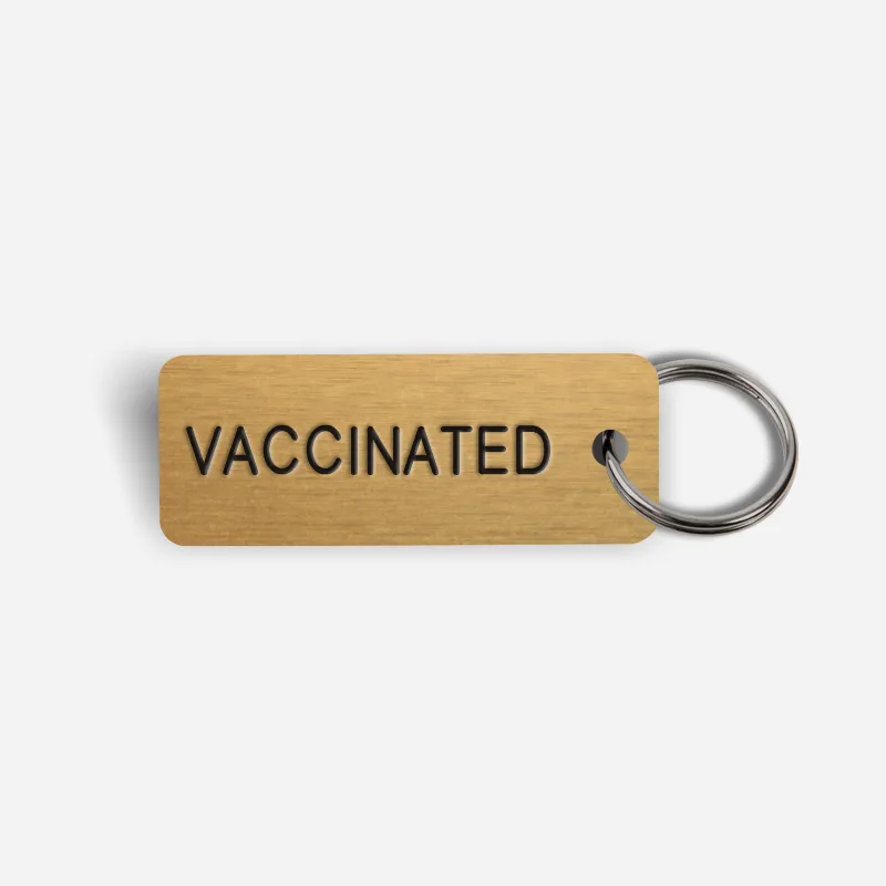 VACCINATED Keytag