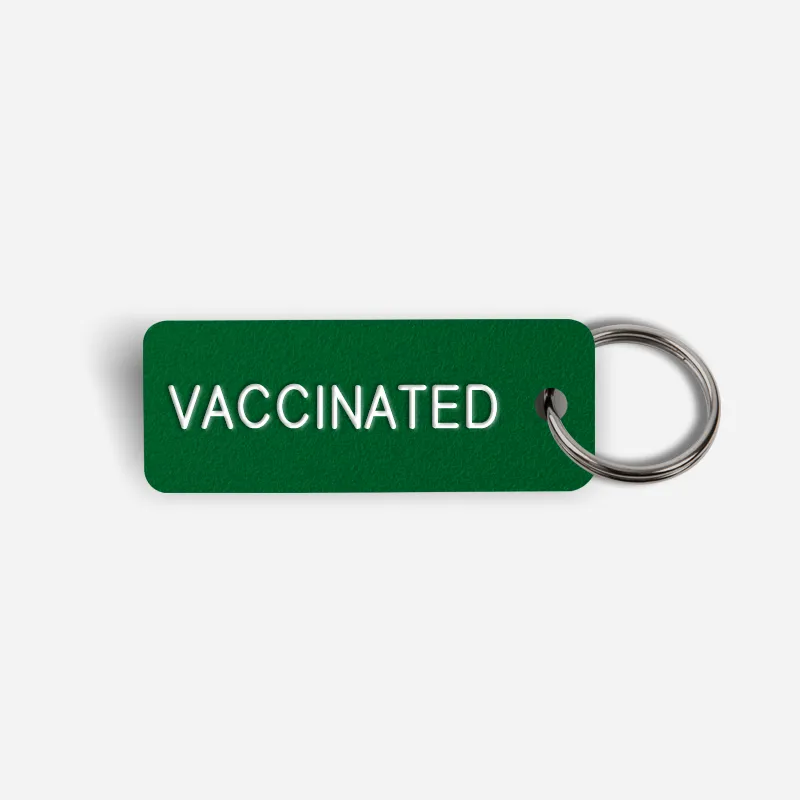 VACCINATED Keytag