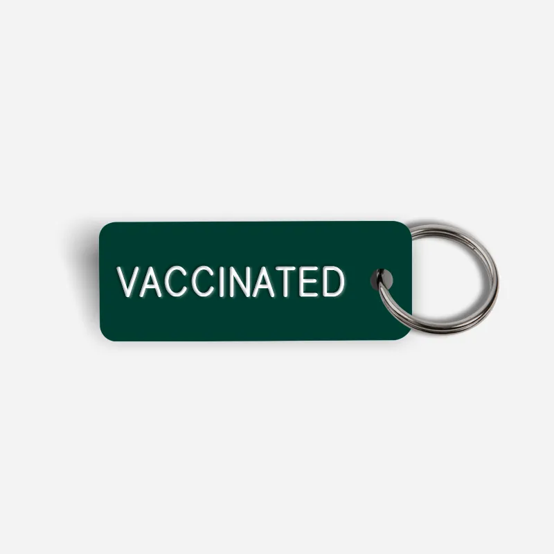 VACCINATED Keytag