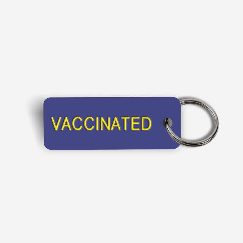 VACCINATED Keytag