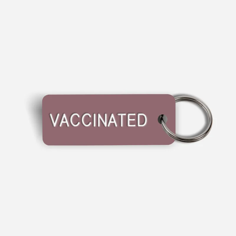 VACCINATED Keytag