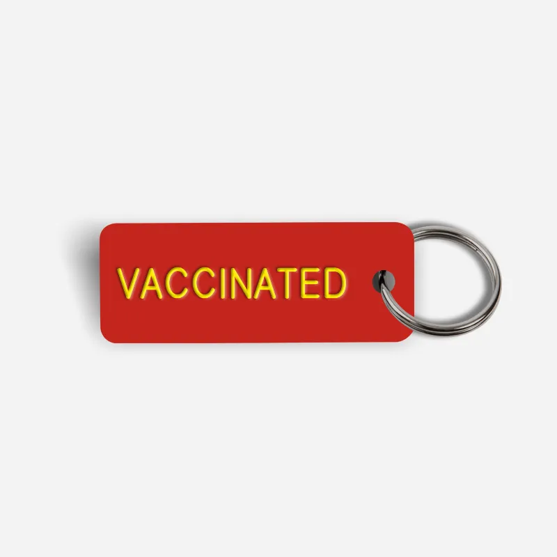 VACCINATED Keytag