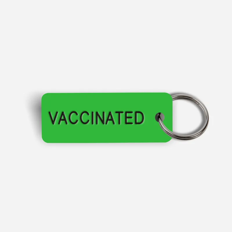 VACCINATED Keytag
