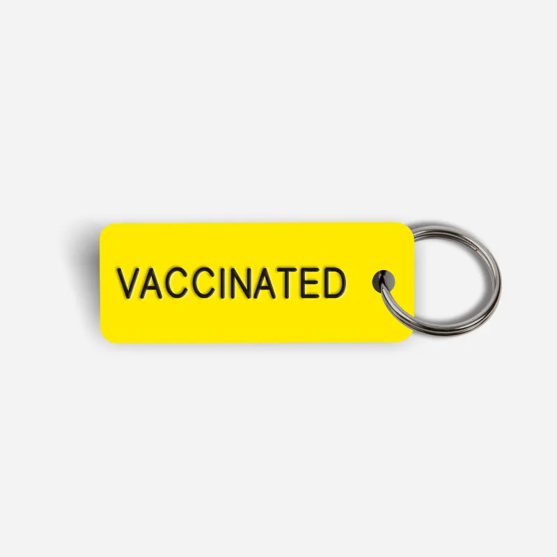 VACCINATED Keytag