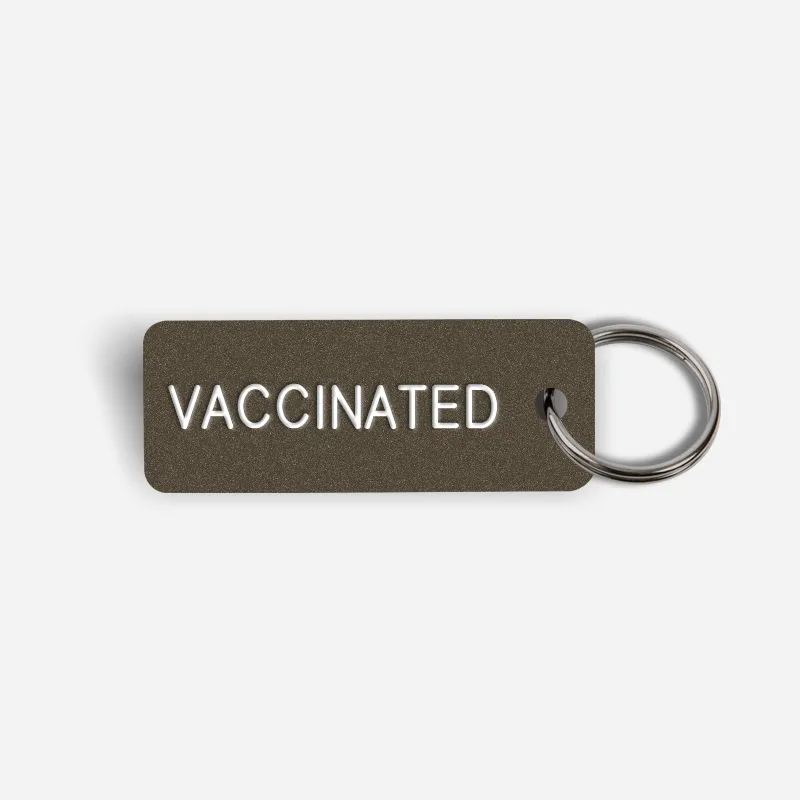 VACCINATED Keytag