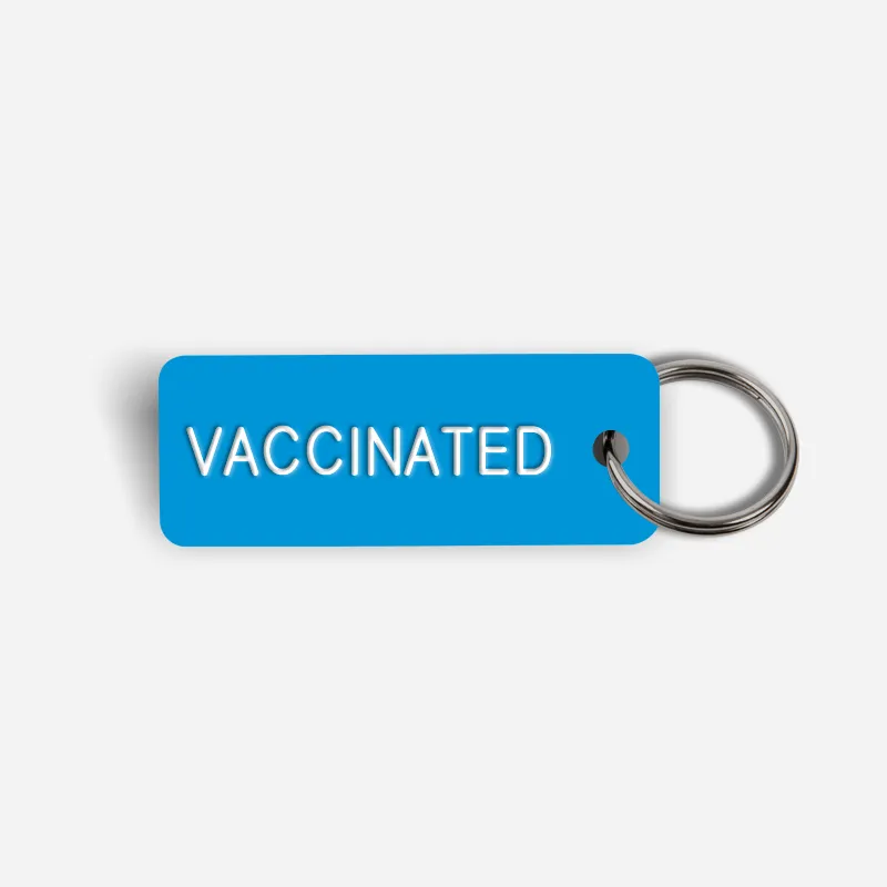 VACCINATED Keytag