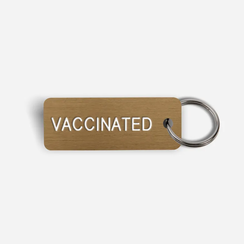 VACCINATED Keytag