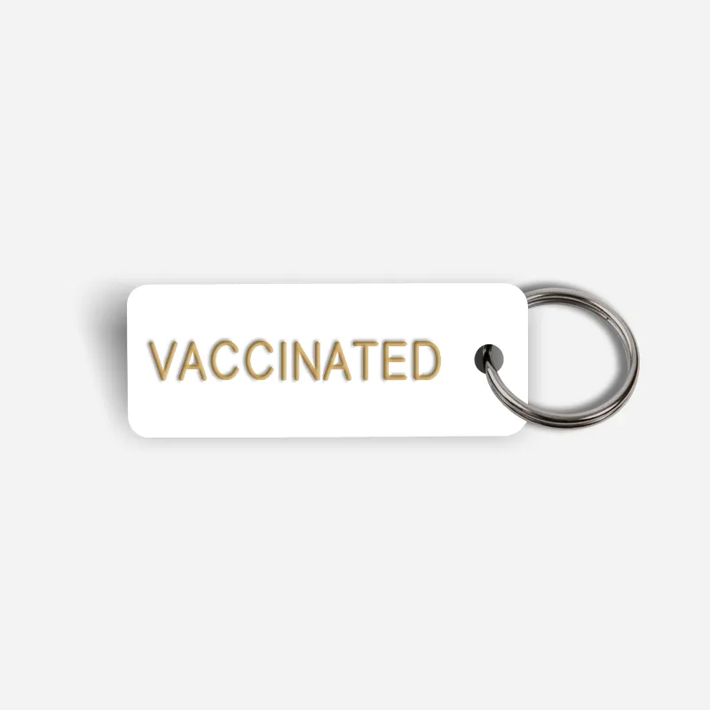 VACCINATED Keytag