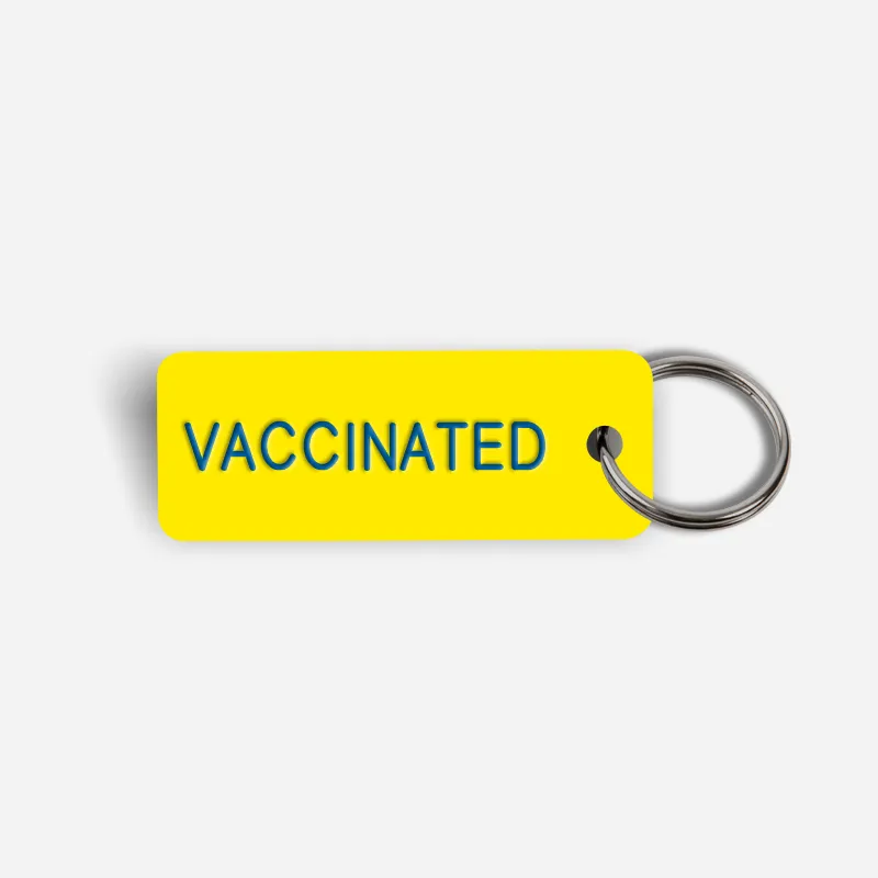 VACCINATED Keytag