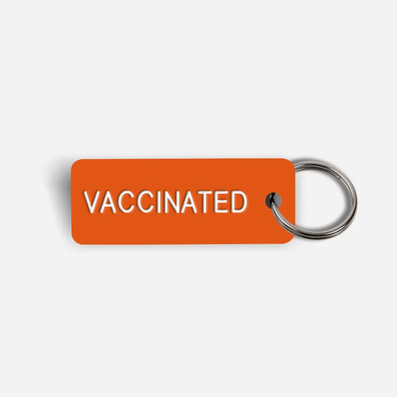 VACCINATED Keytag
