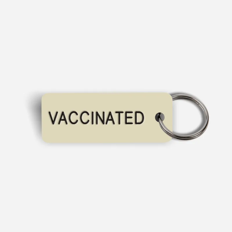 VACCINATED Keytag