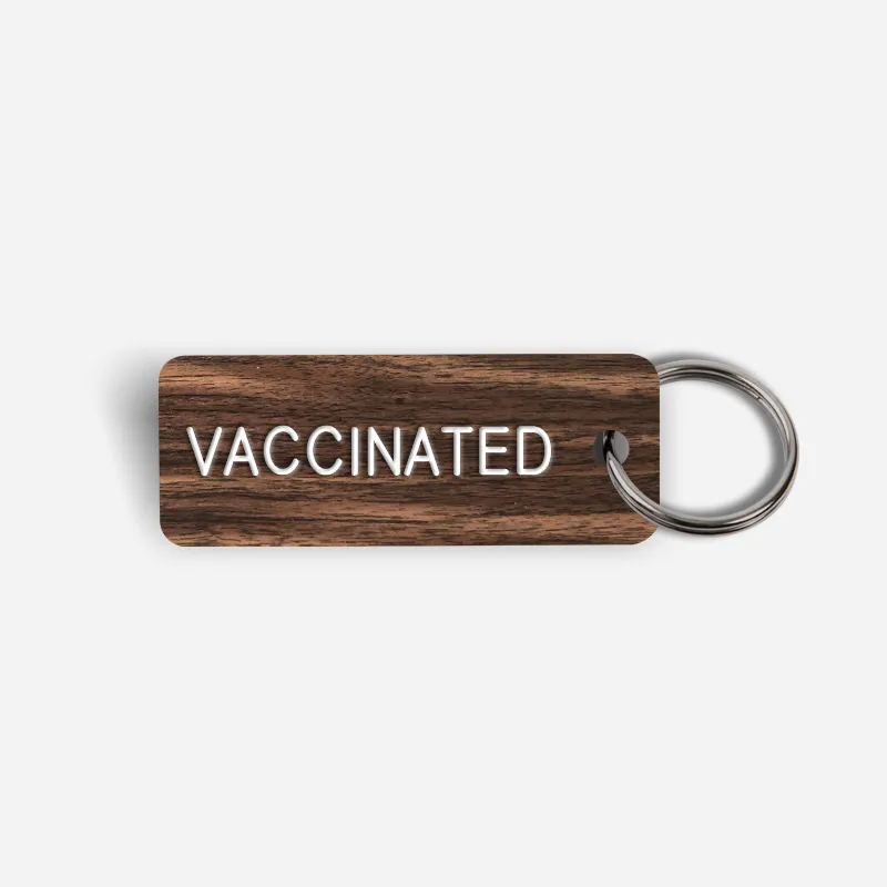 VACCINATED Keytag