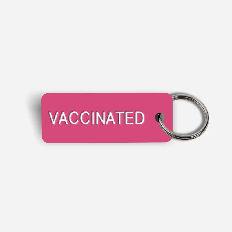 VACCINATED Keytag