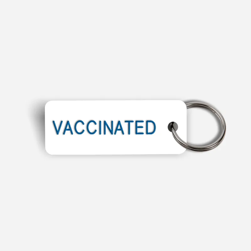 VACCINATED Keytag