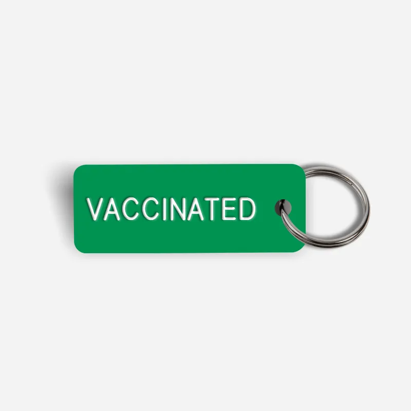 VACCINATED Keytag