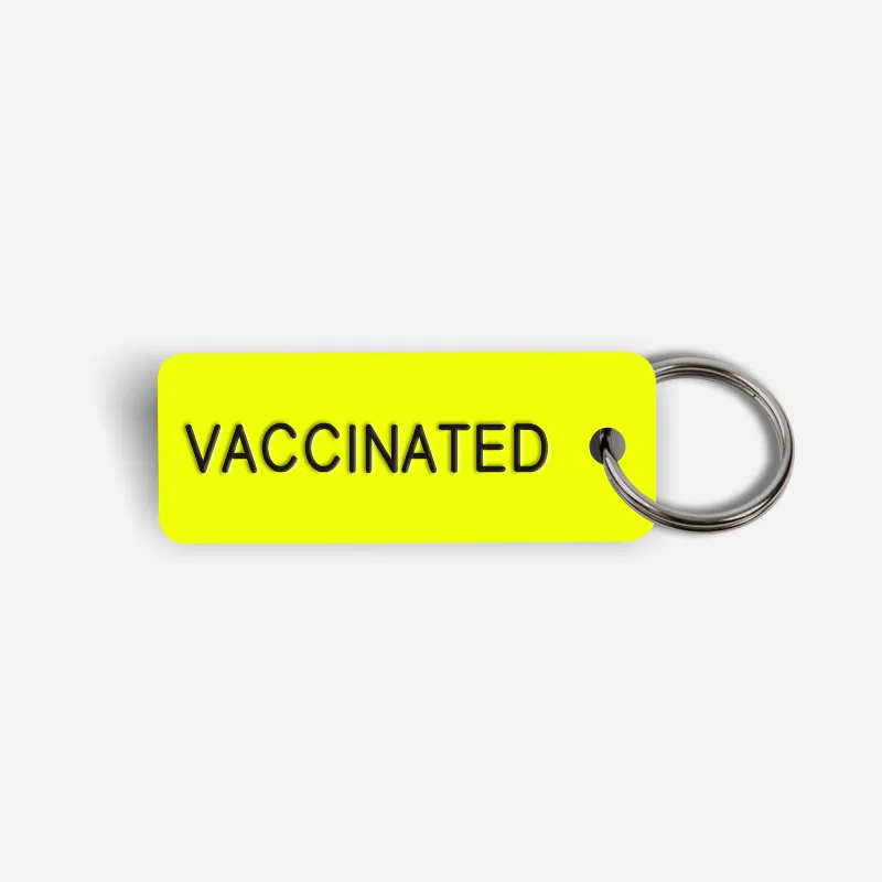 VACCINATED Keytag
